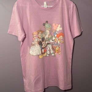 Disney Toy Story Character Squad Take Selfie Photo Women’s Canvas Medium Tee